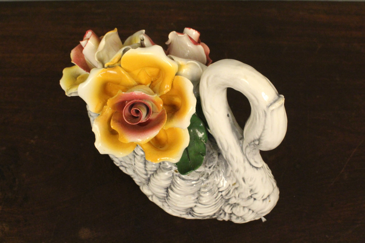 Capodimonte Porcelain Swan