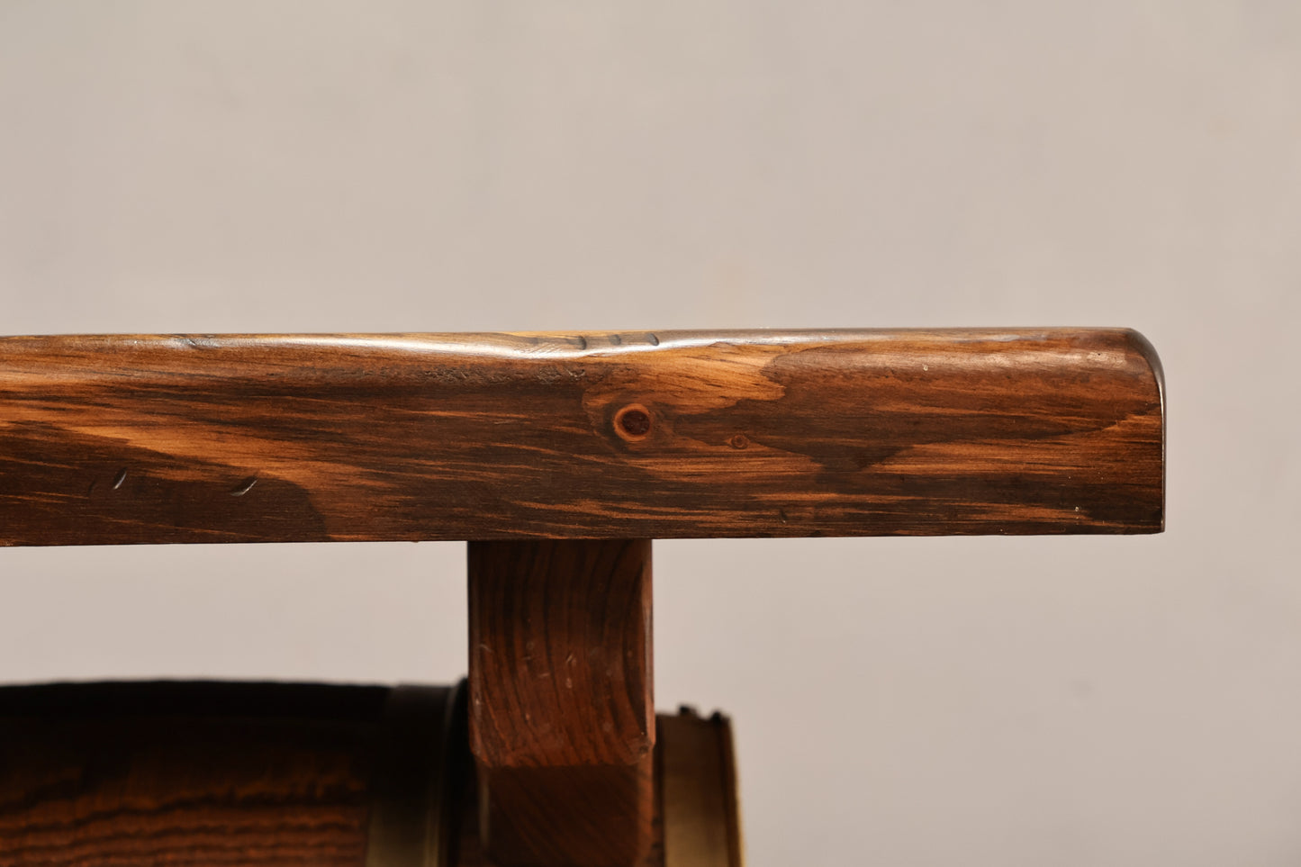 Pine Barrel End Table