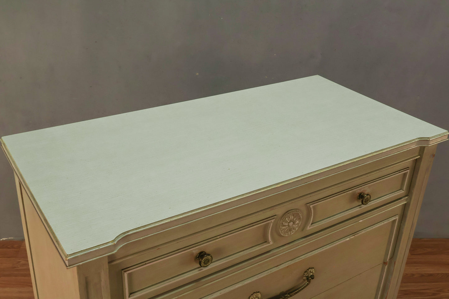 1960s Thomasville Provincial Seafoam 5-Drawer Dresser