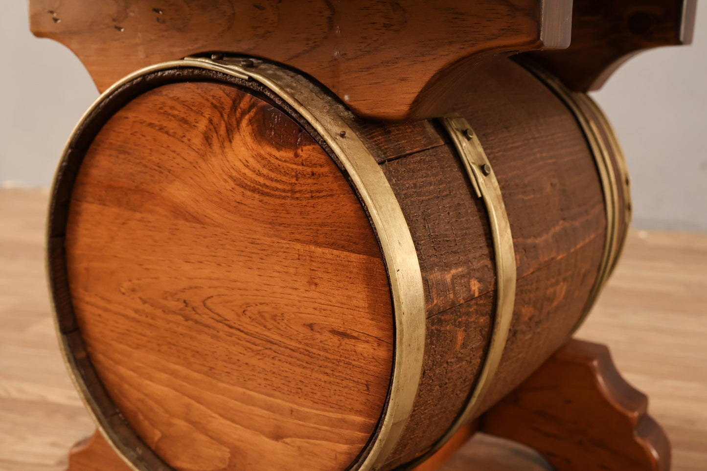 Pine Barrel End Table