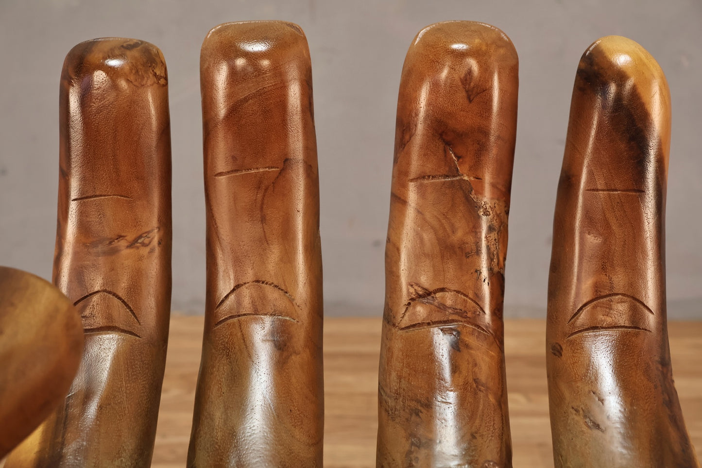 Handcarved "Hand" Accent Chair