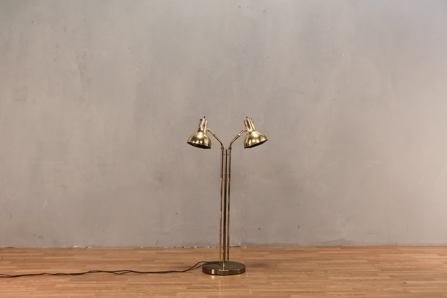 Mod Gold Adjustable Dual-Headed Floor Lamp - ONLINE ONLY