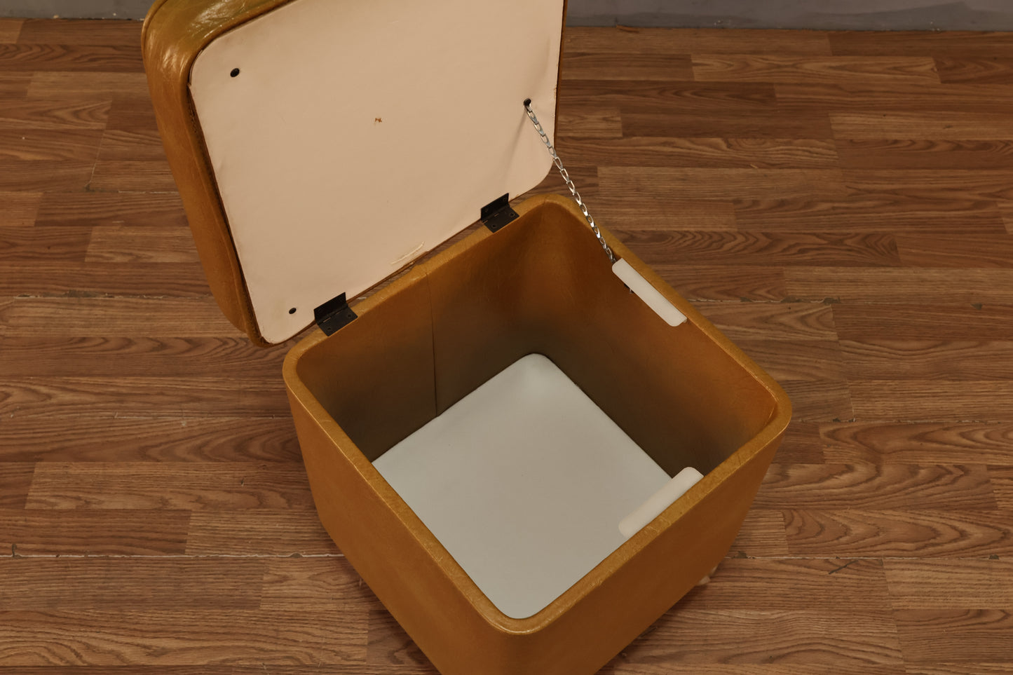 Mustard Rolling Storage Ottoman