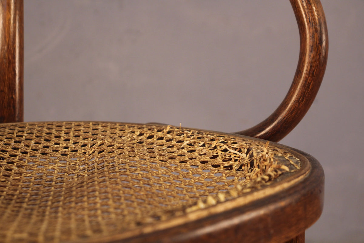 Early 1900s Thonet Bentwood & Cane Armchair Frame
