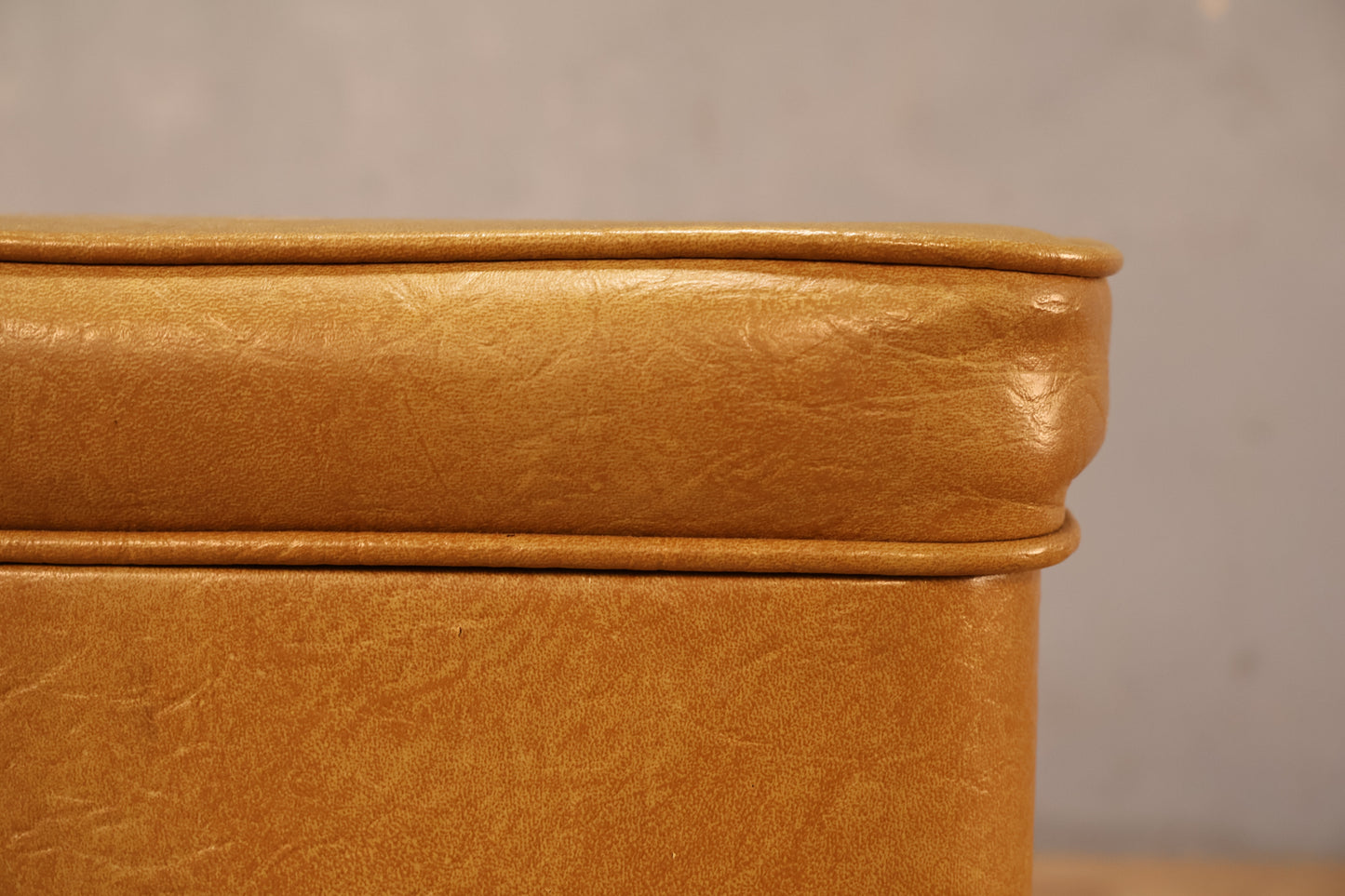 Mustard Rolling Storage Ottoman