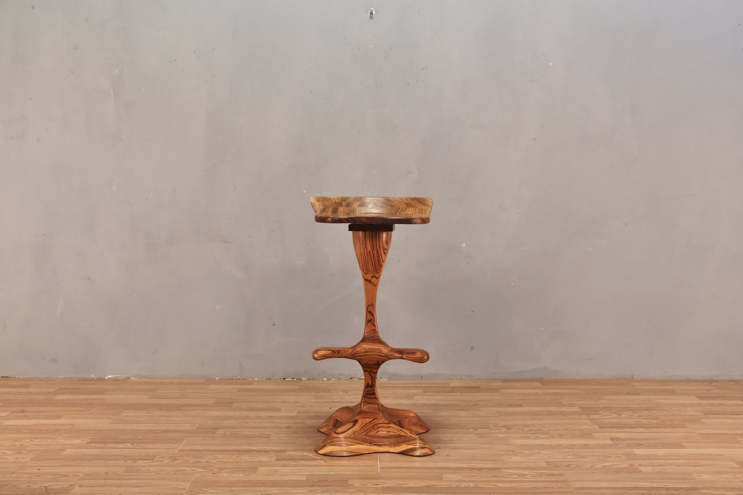 Custom Tropical Teak Bar Stool