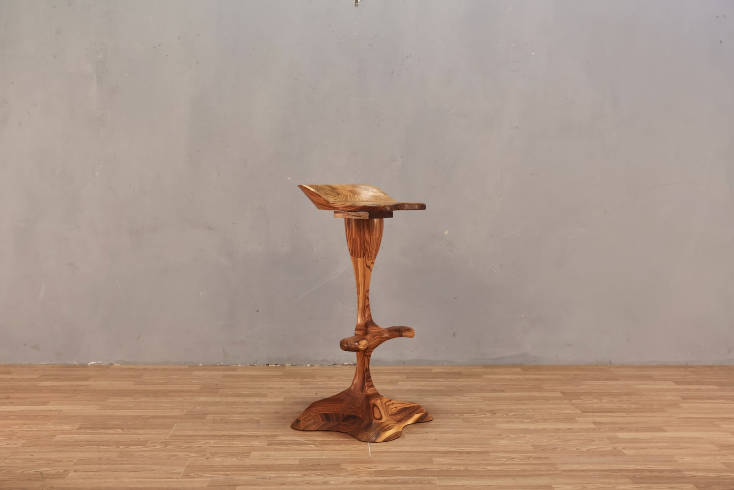 Custom Tropical Teak Bar Stool