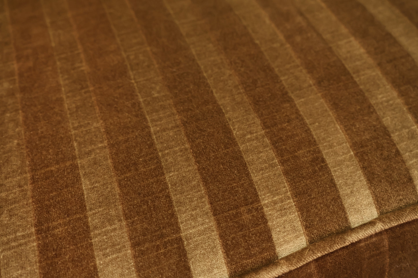 Brown Sugar Striped Velveteen Sofa - ONLINE ONLY