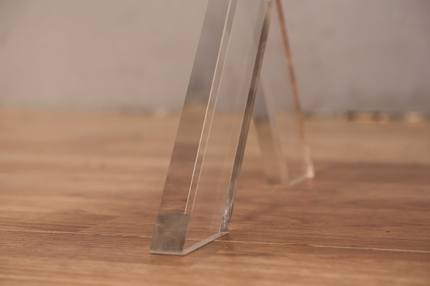 Mauve & Lucite Bench