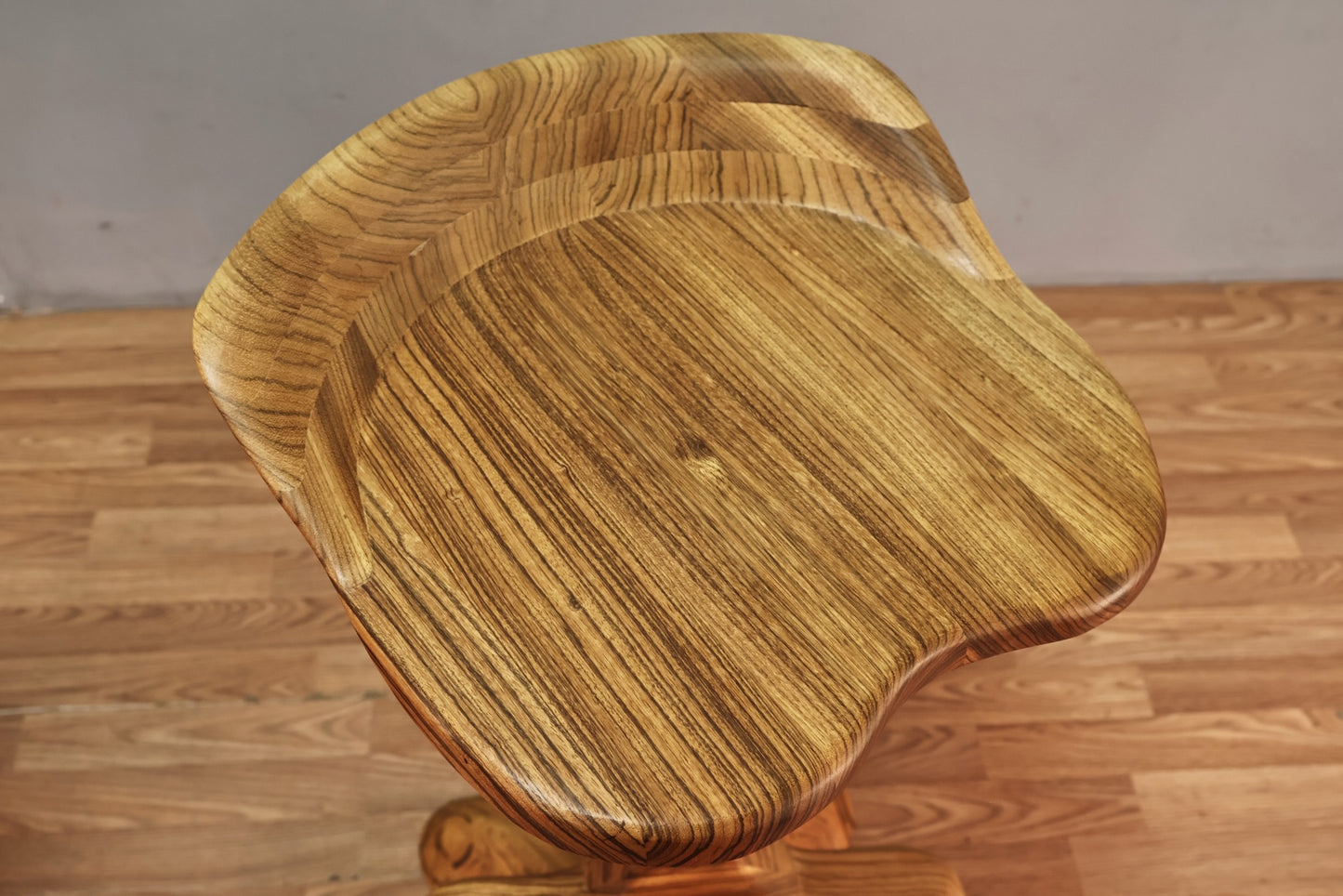 Custom Tropical Teak Bar Stool
