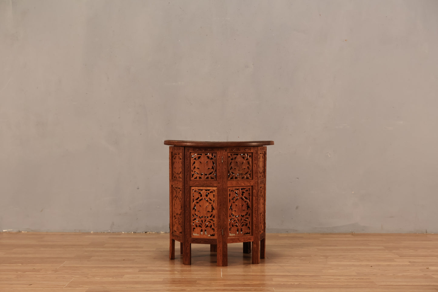 Moorish-Style Carved Inlaid Side Table - ONLINE ONLY