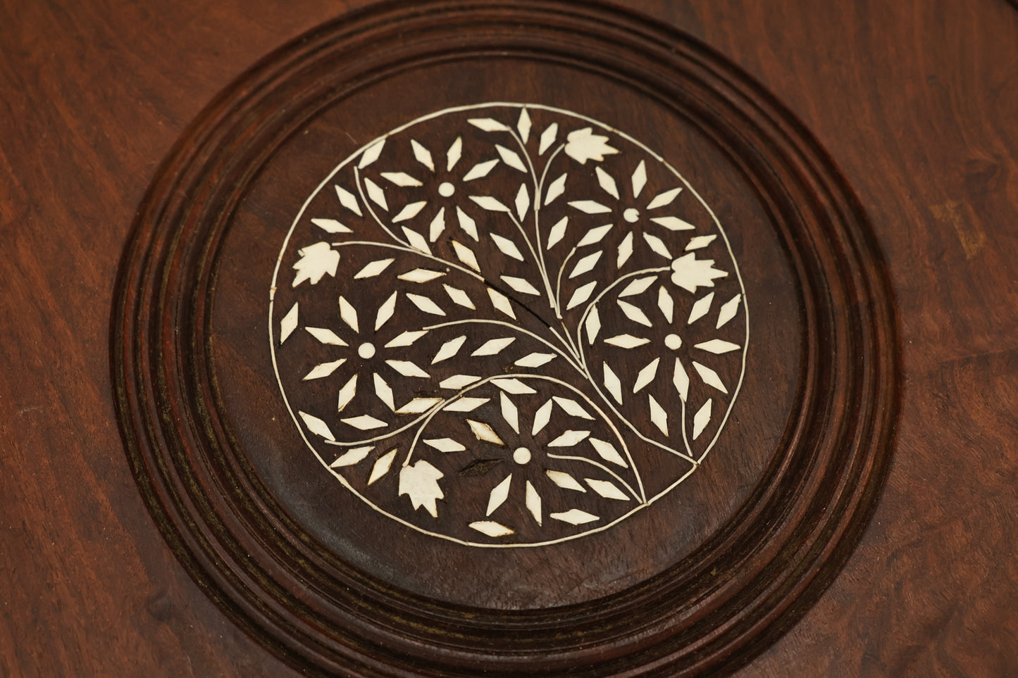 Moorish-Style Carved Inlaid Side Table - ONLINE ONLY