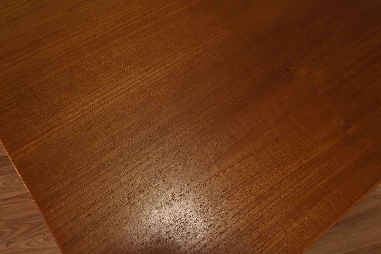 Compact Danish Teak Rolling Desk