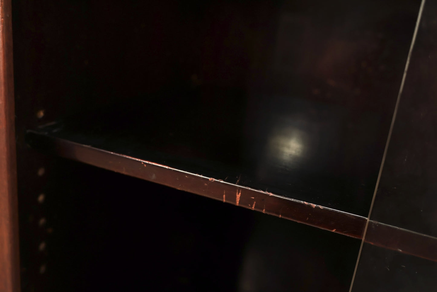 Compact Walnut & Glass 3-Tier Bookcase