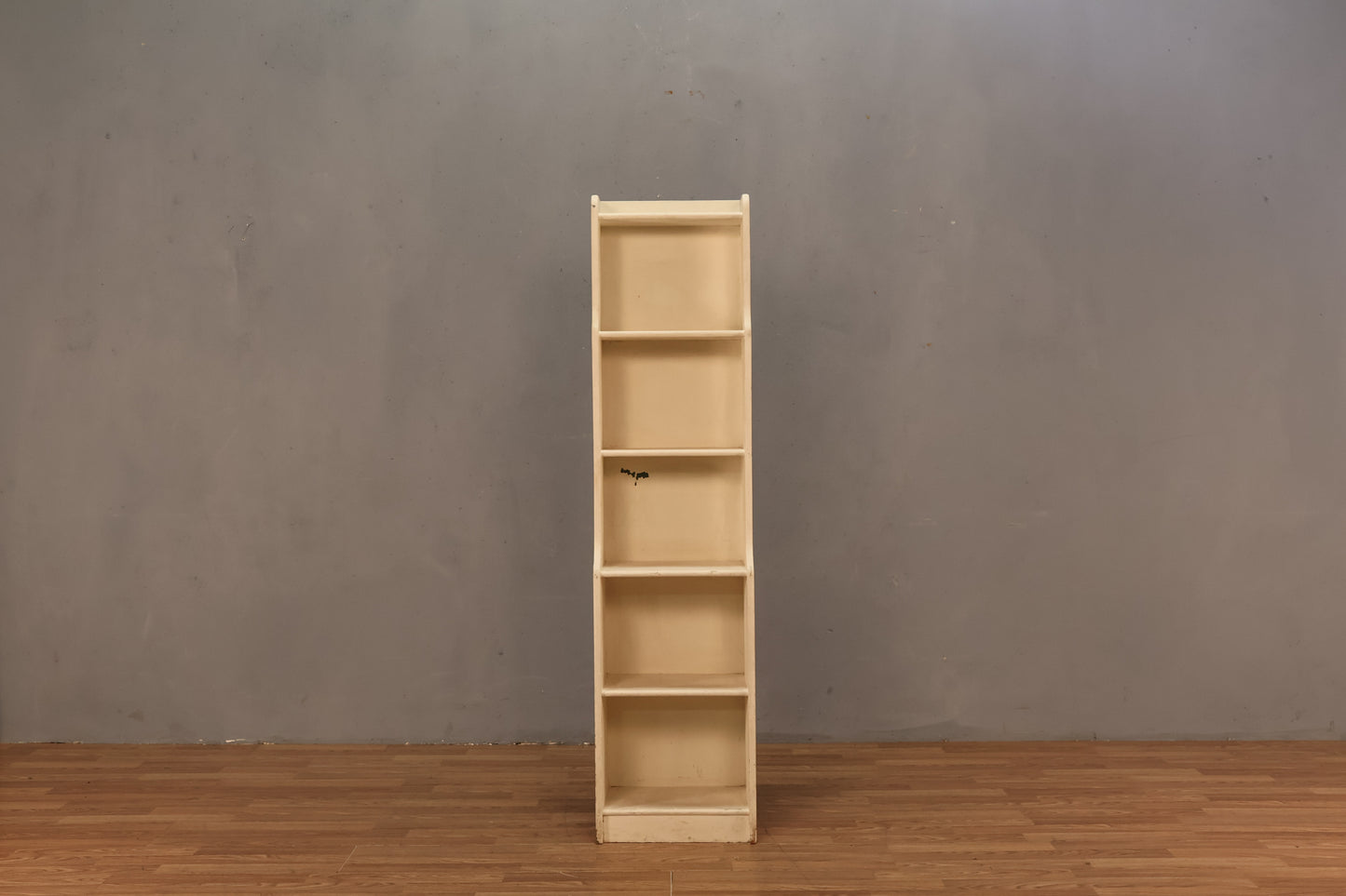 Slim White 5-Tier Bookshelf - ONLINE ONLY