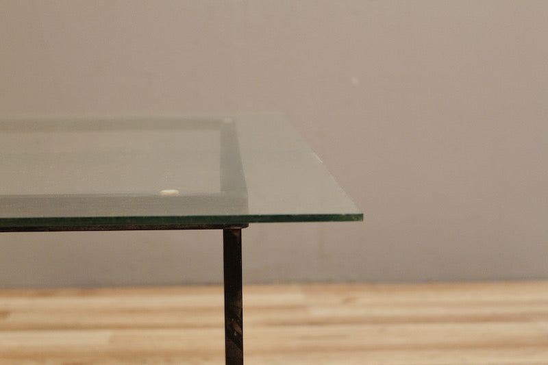 Black & Glass Square Coffee Table - ONLINE ONLY