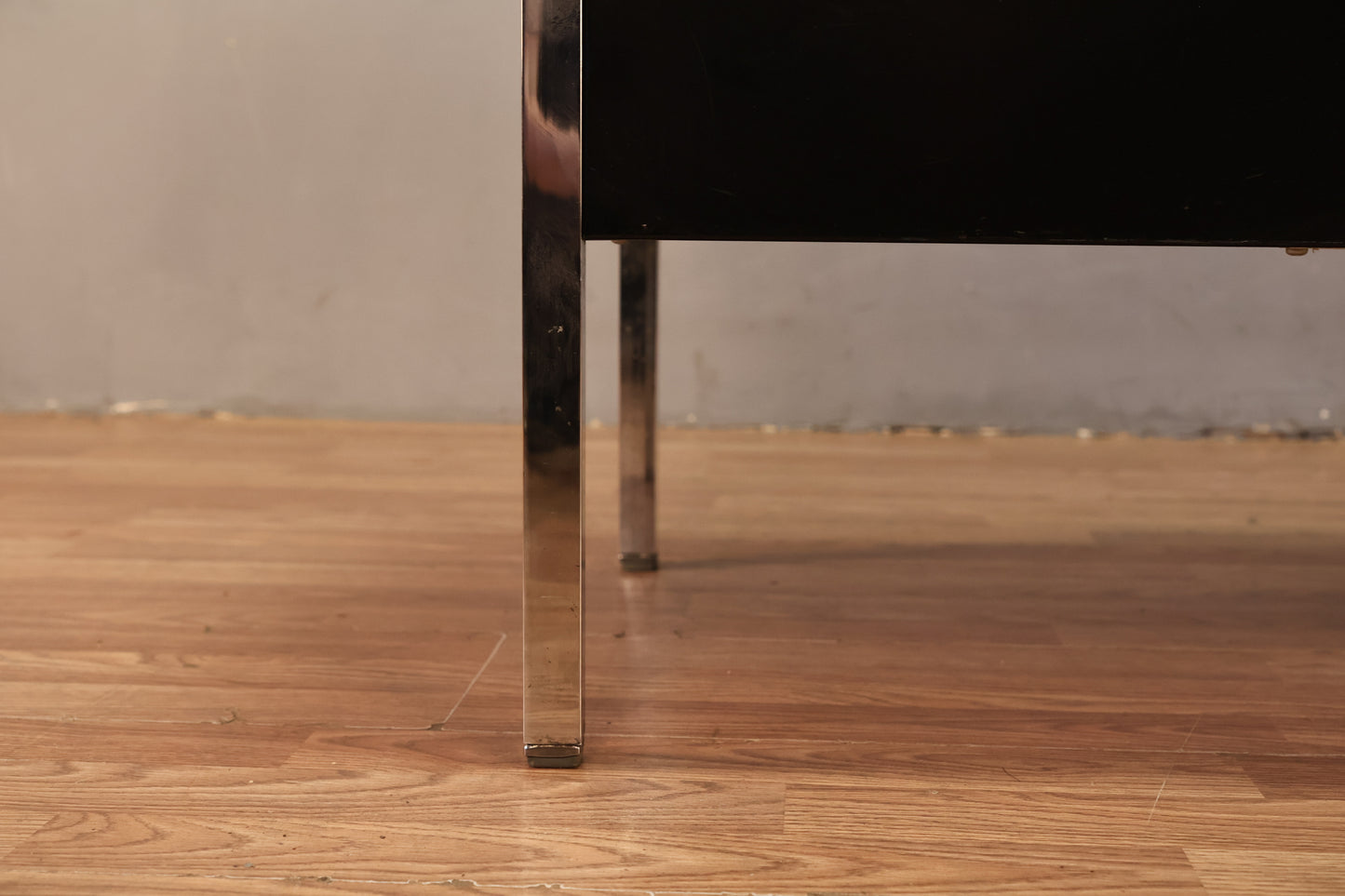 Industrial Black Steel 3-Door Credenza