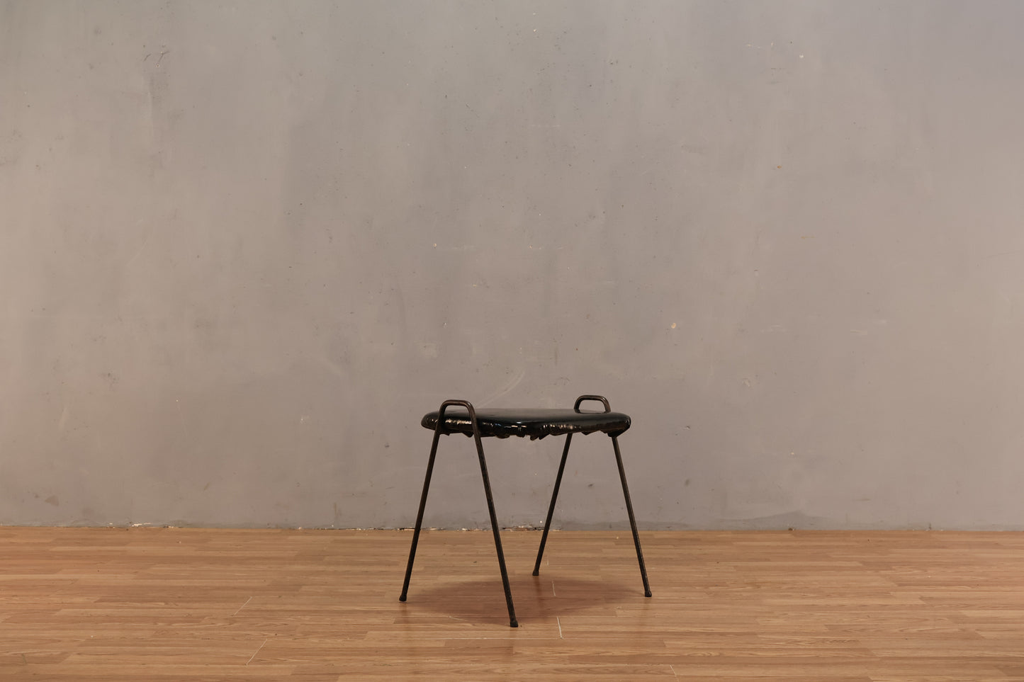 Small Atomic Black Stool