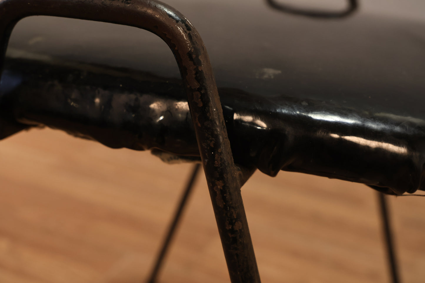 Small Atomic Black Stool