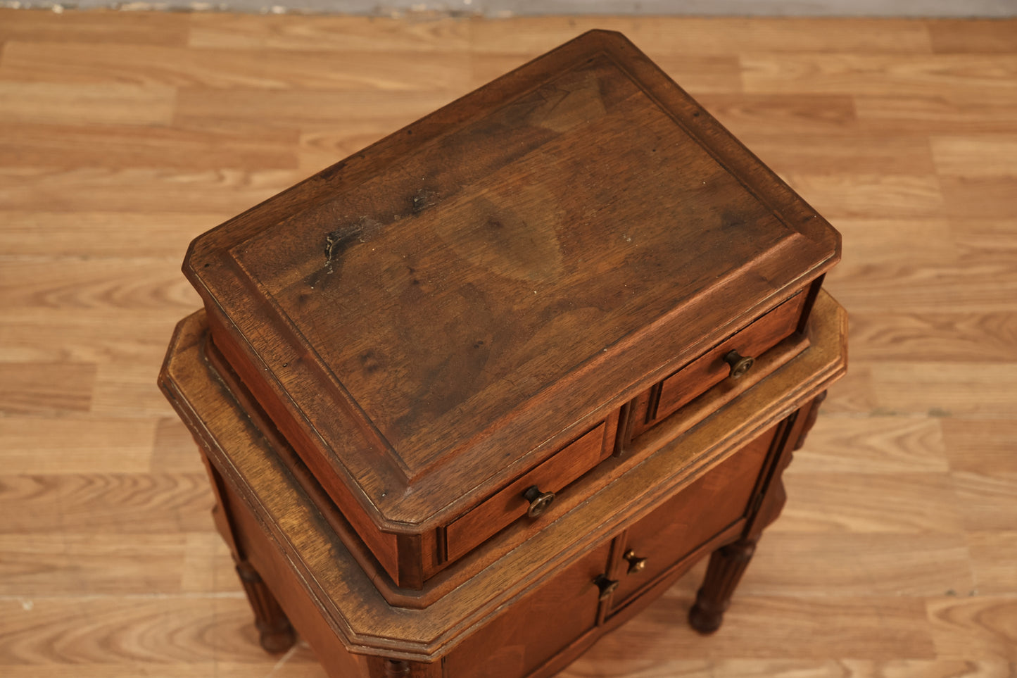 Antique Humidor Side Table - ONLINE ONLY