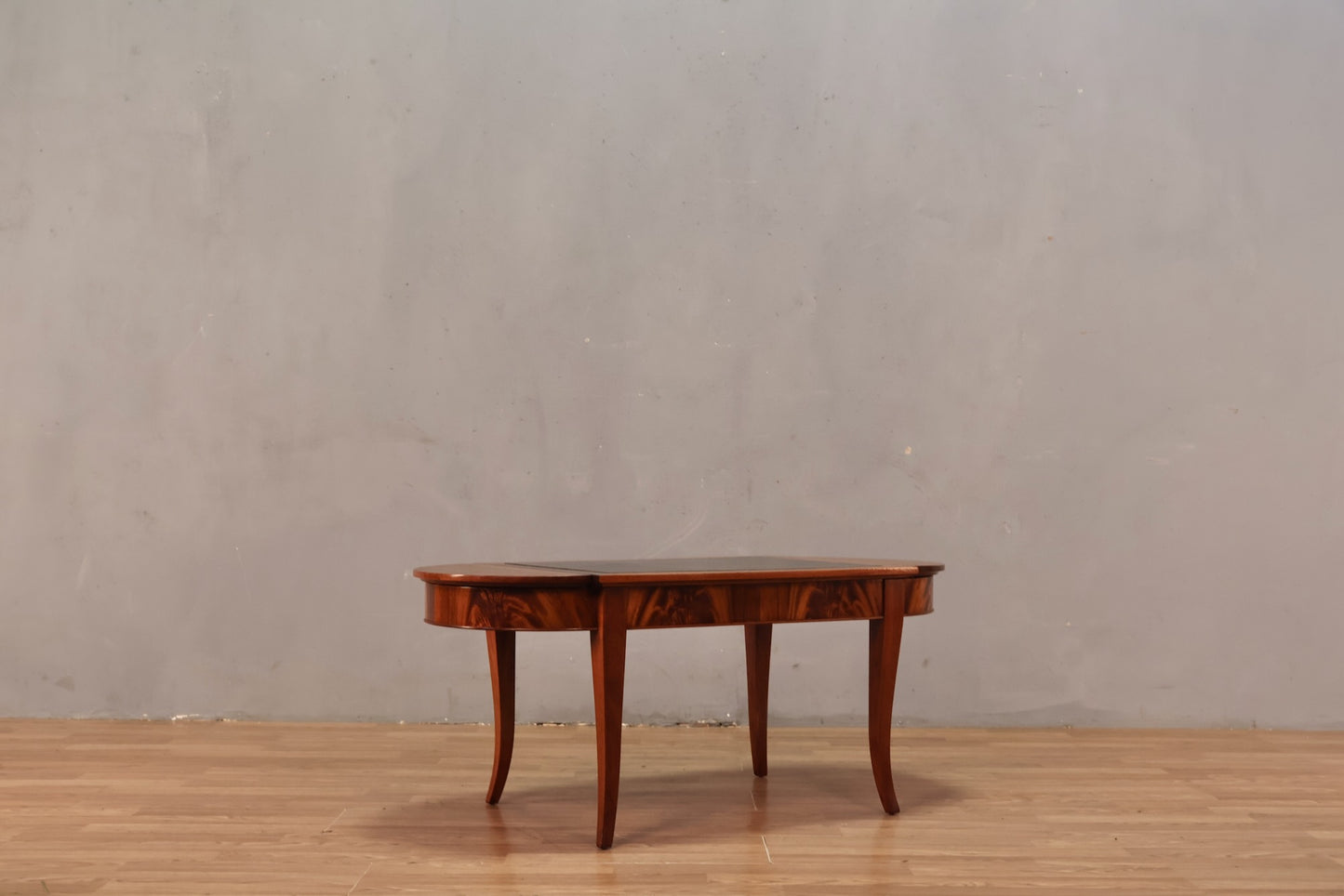 Mahogany & Leather Flip-Top Coffee Table