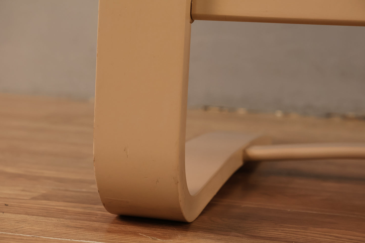 1970s Nelo Cream Leather Bentwood Lounge Chair - ONLINE ONLY