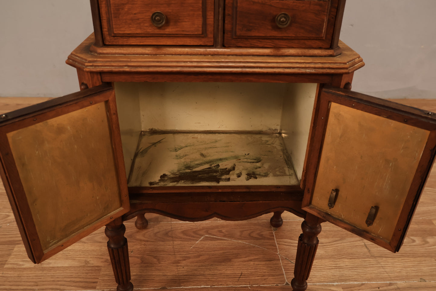 Antique Humidor Side Table - ONLINE ONLY