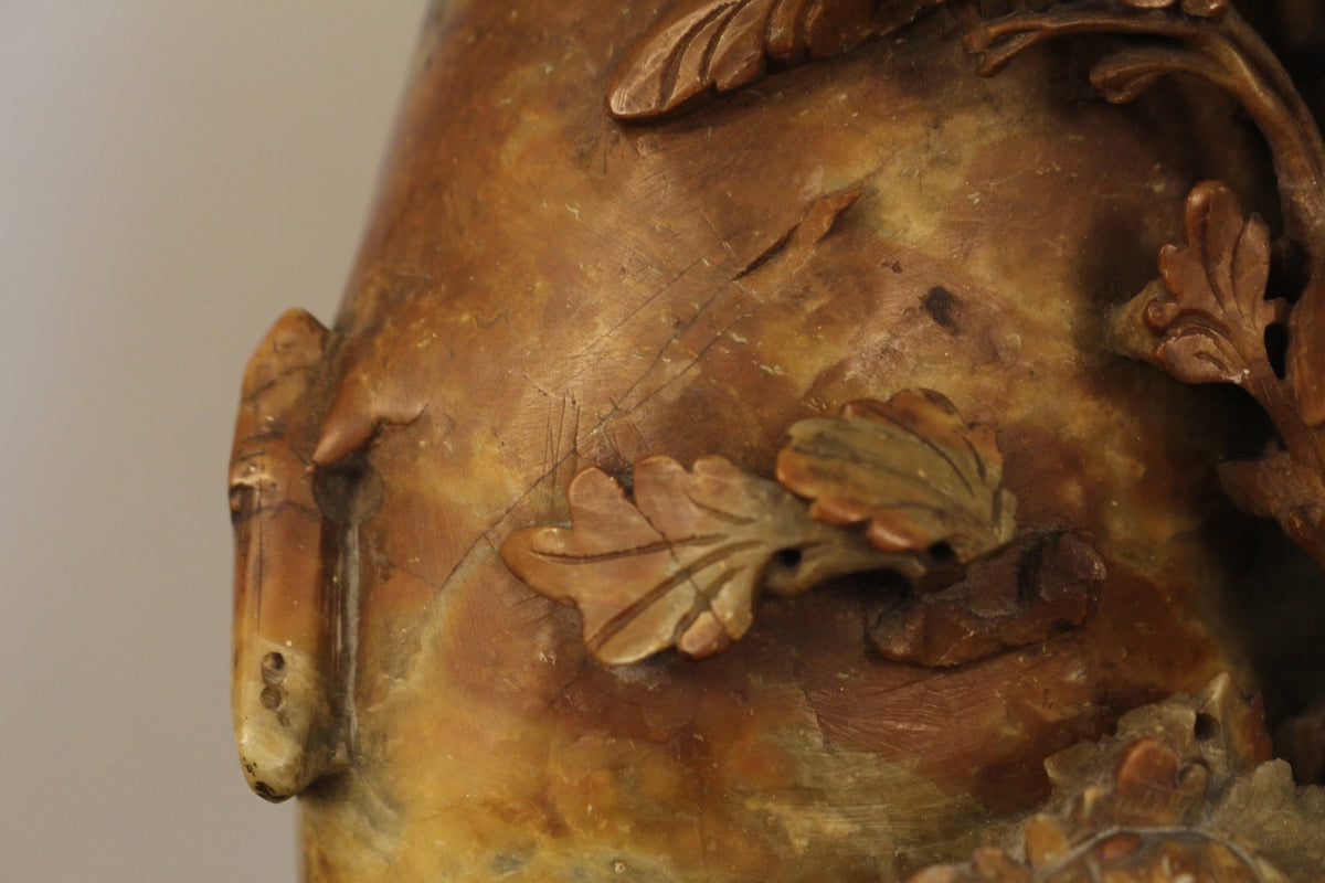 Chinoiserie Soapstone Table Lamp