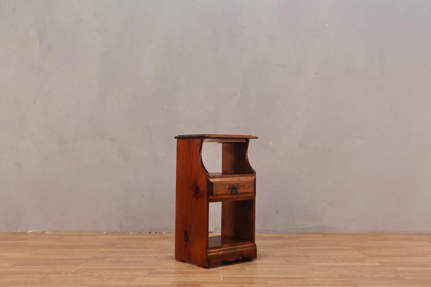 Dark Pine 2-Tier End Table - ONLINE ONLY
