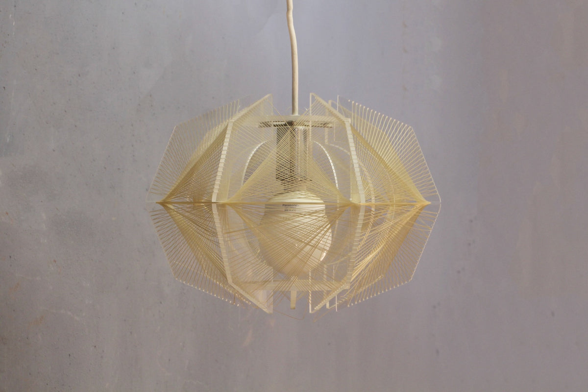 Mid Century Acrylic & Nylon Prism Chandelier