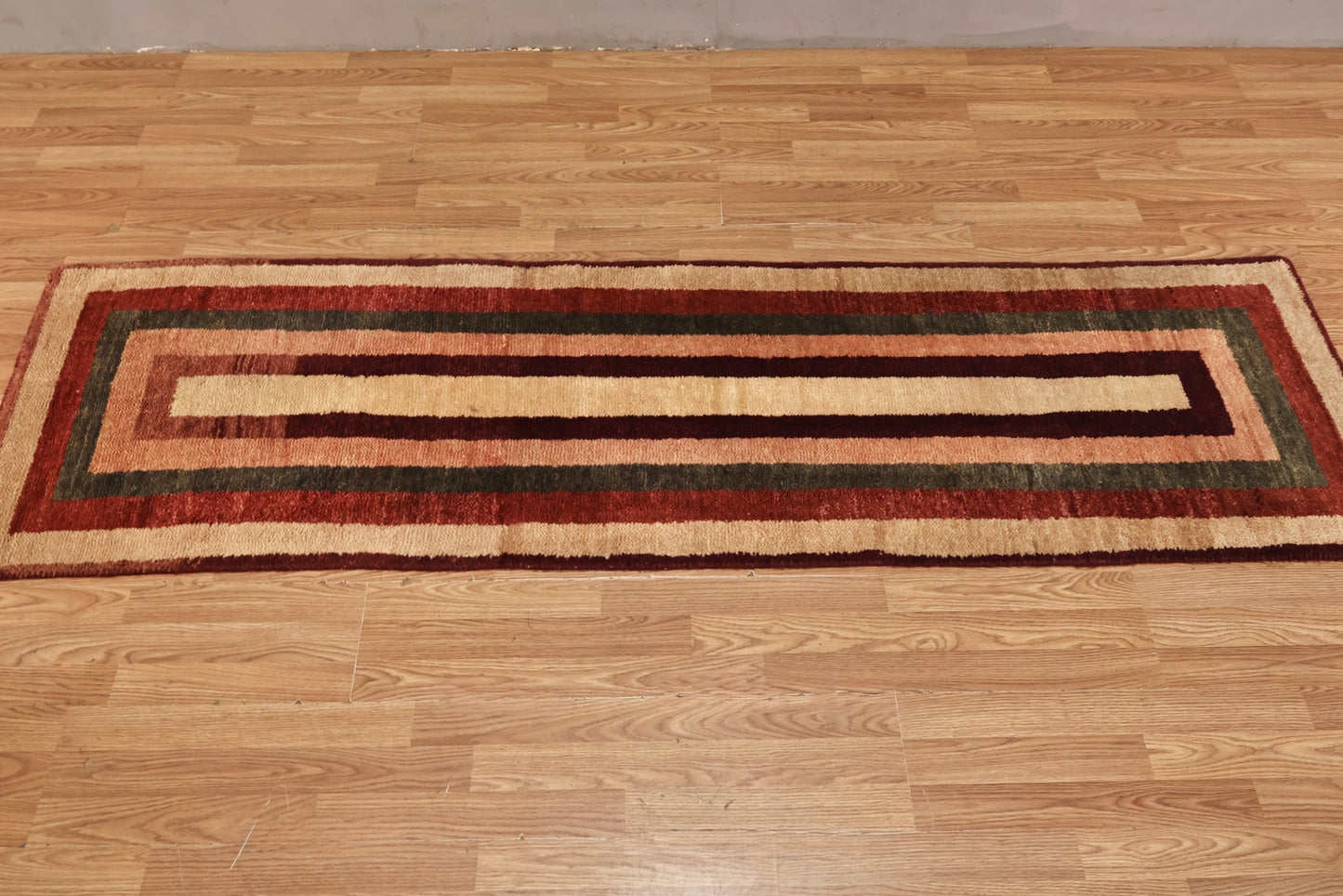 Terracotta & Clay Striped Runner Rug - ONLINE ONLY