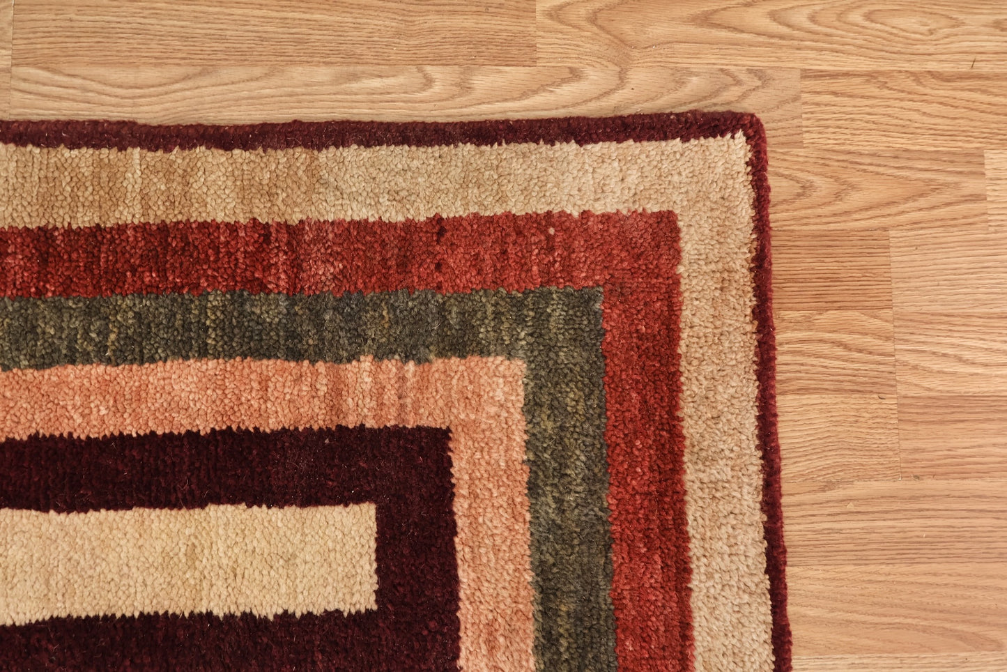 Terracotta & Clay Striped Runner Rug - ONLINE ONLY