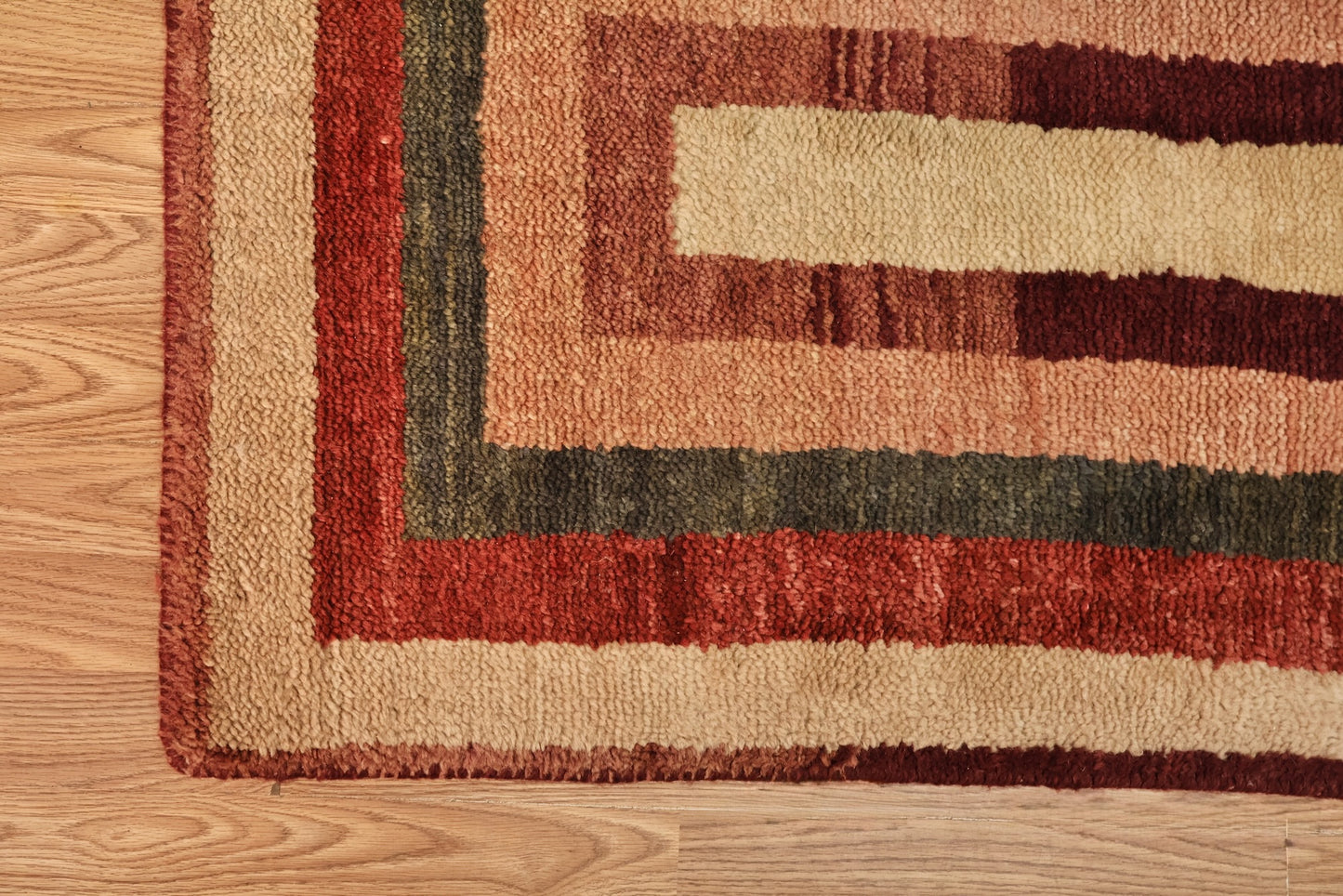 Terracotta & Clay Striped Runner Rug - ONLINE ONLY