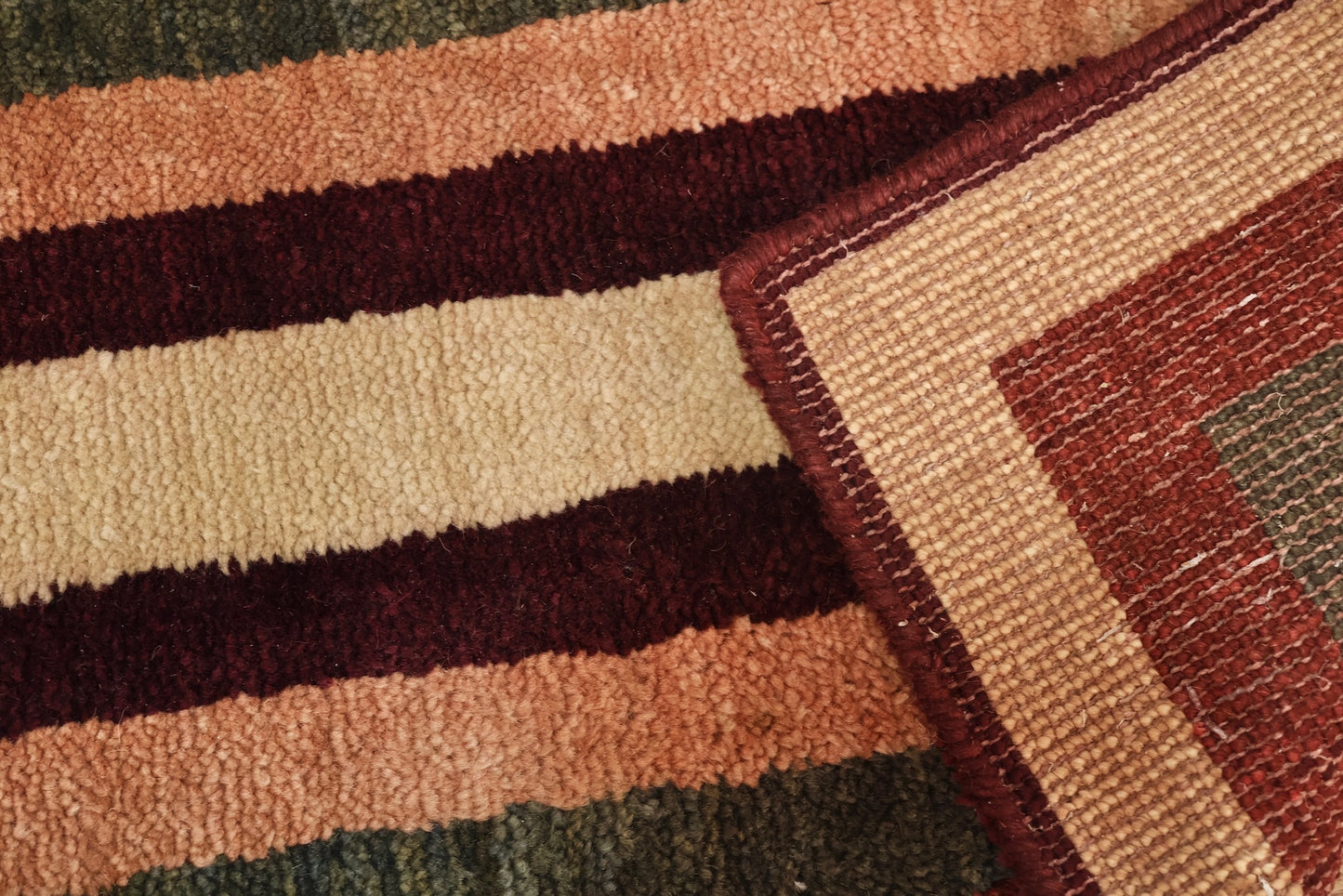 Terracotta & Clay Striped Runner Rug - ONLINE ONLY
