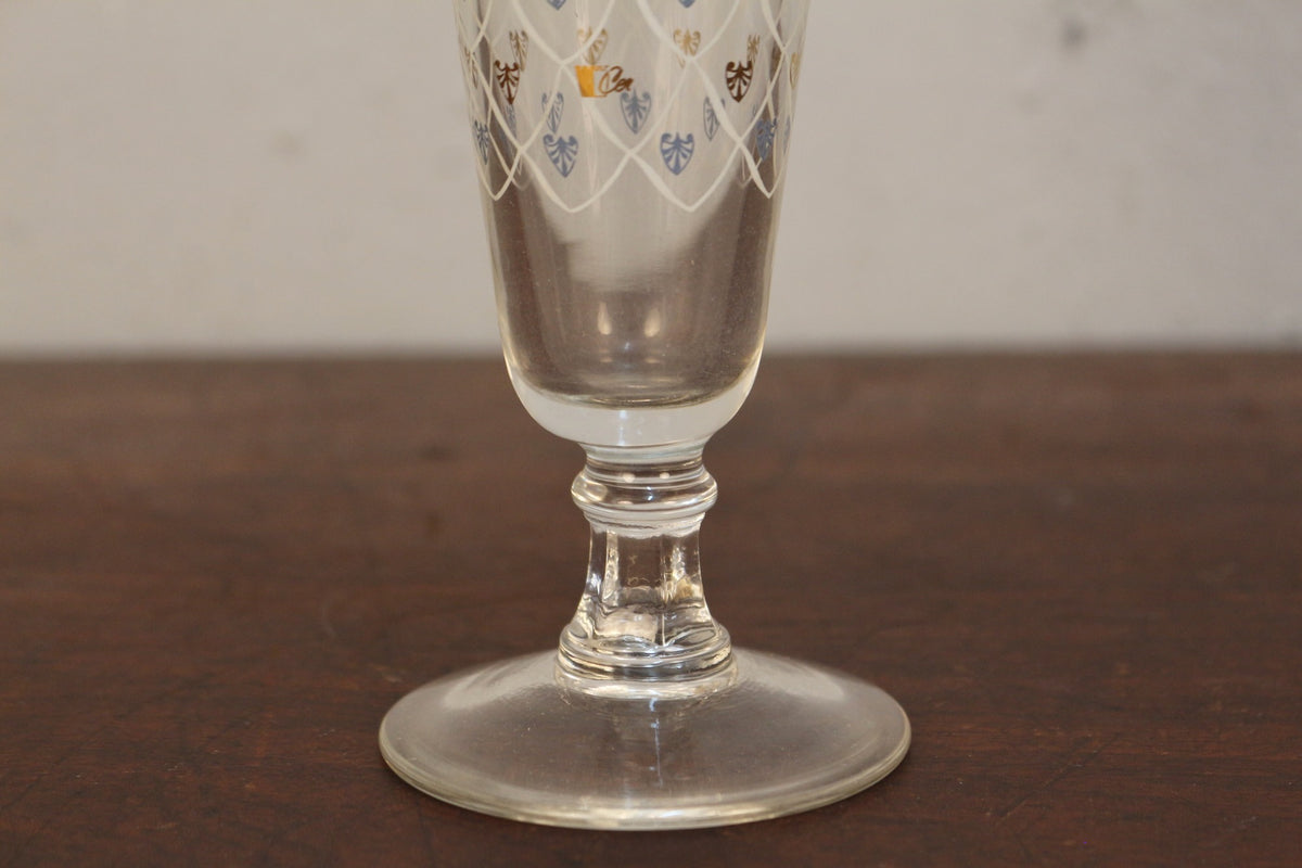 Set of 6 Cera Etruscan Frieze Pilsner Glasses