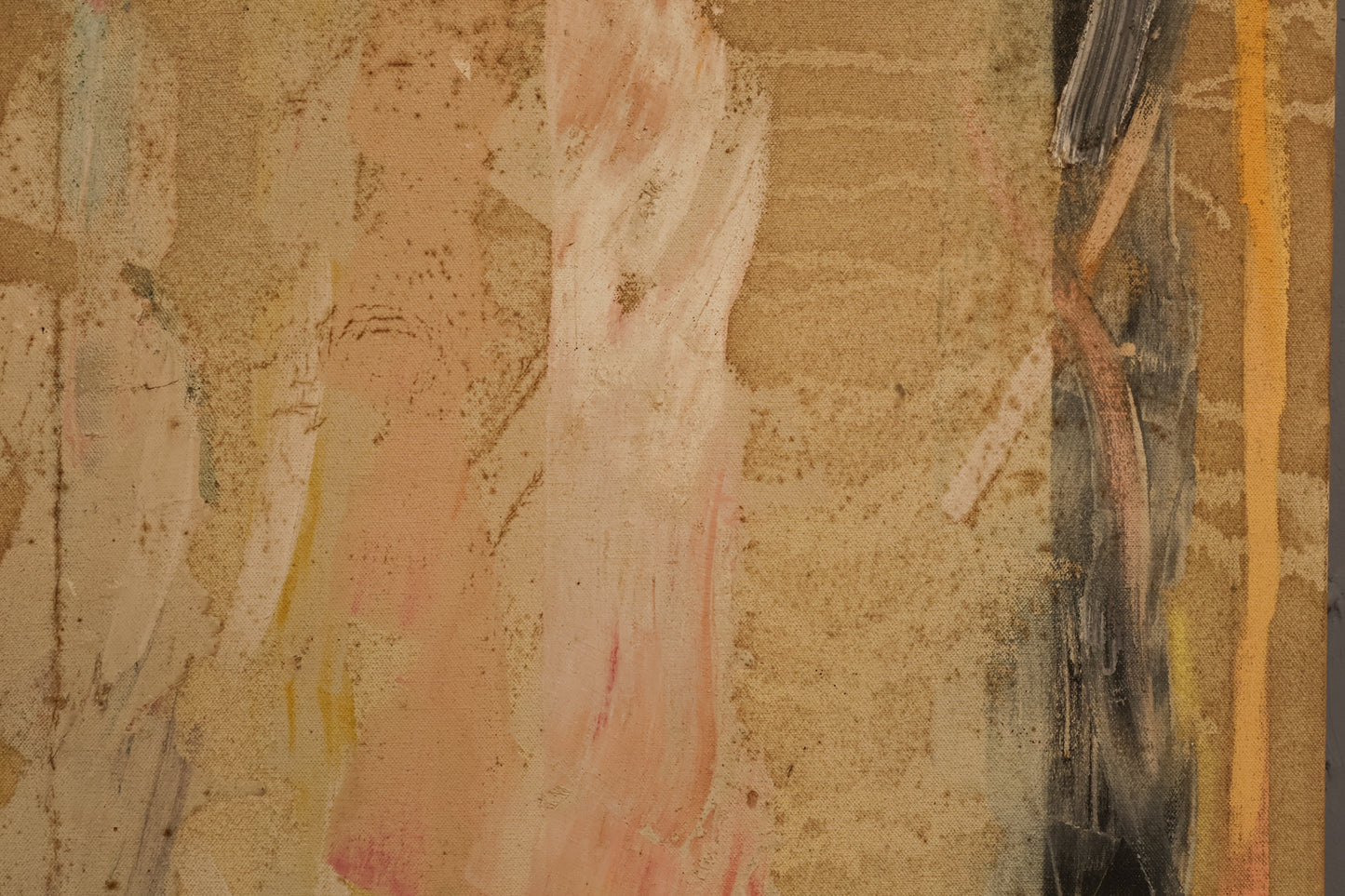 Mid Century "Melted" Abstract Painting