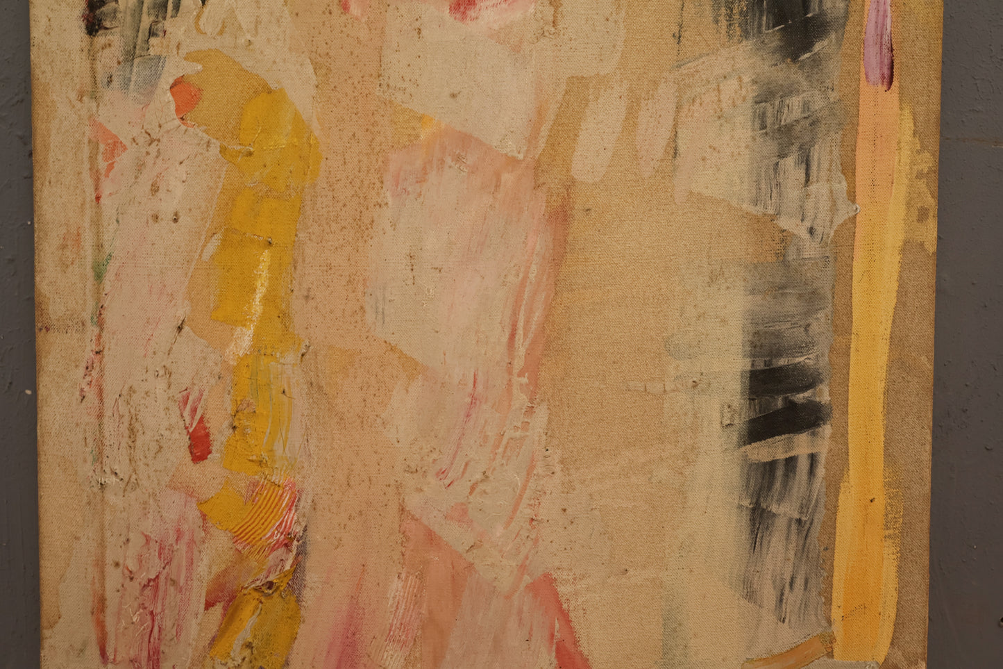 Mid Century "Melted" Abstract Painting