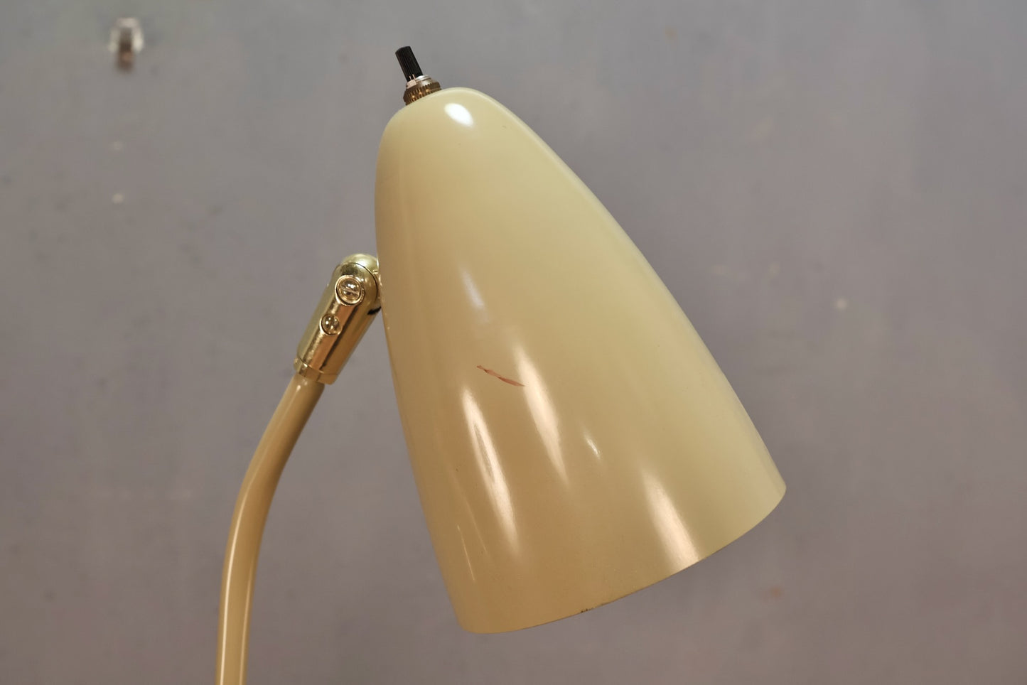 Mid Century Beige Three-Headed Floor Lamp