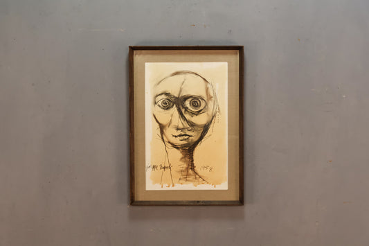 1950s "Perturbed Portrait" Giuseppe Napoli Sketch
