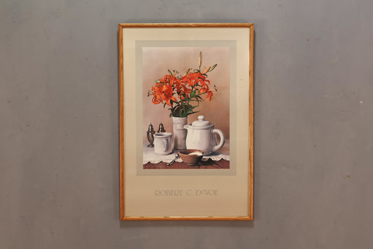 "Still Life with Lilies" Robert C. Devoe Print
