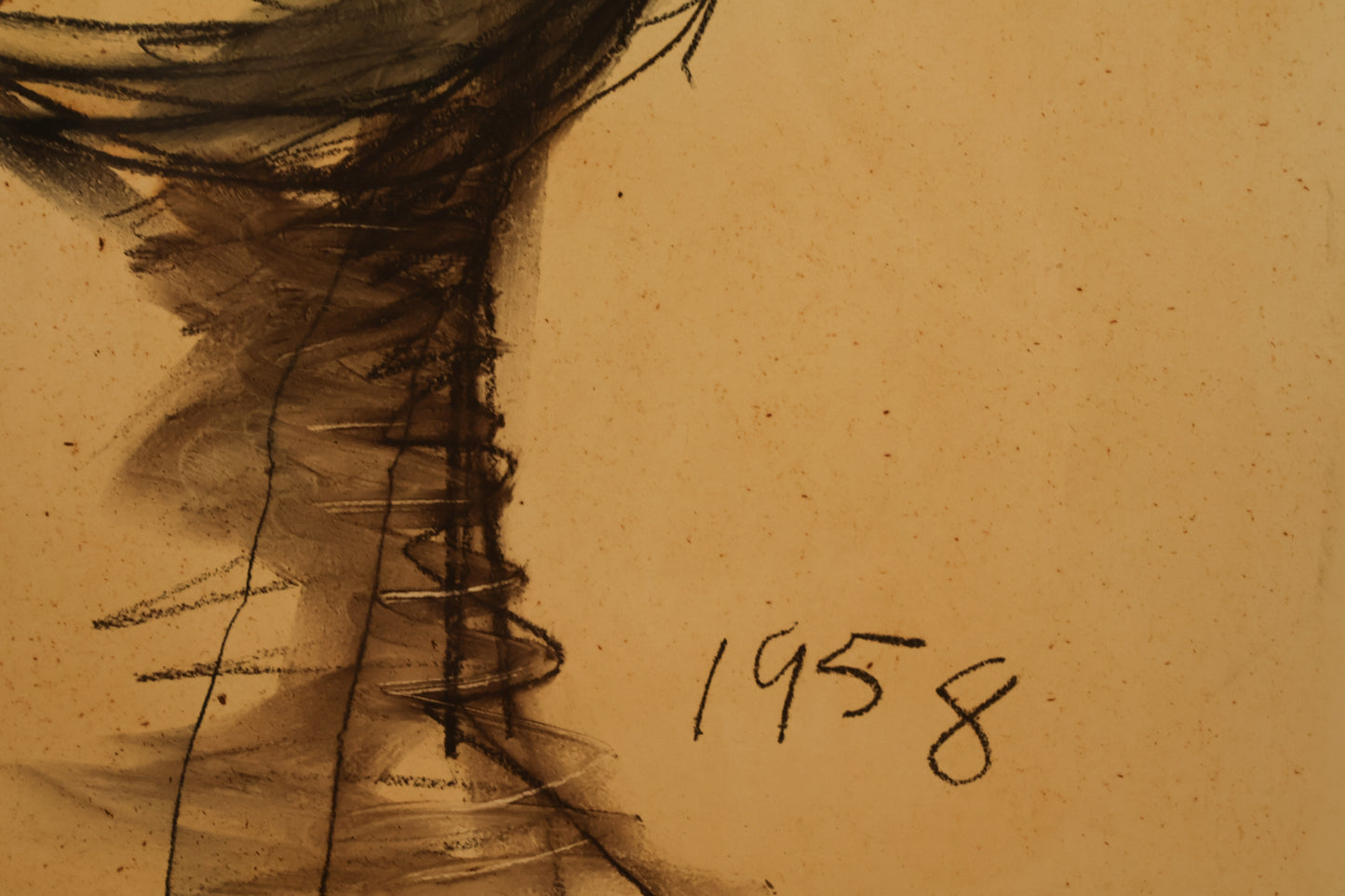 1950s "Perturbed Portrait" Giuseppe Napoli Sketch