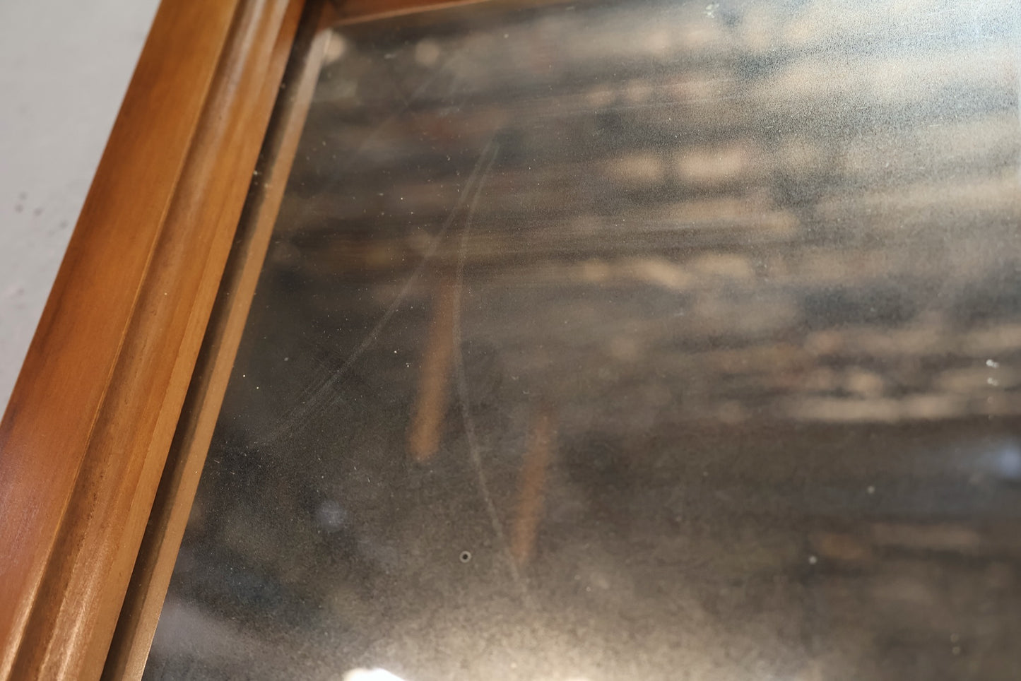 Mid Century Walnut & Oak Mirror