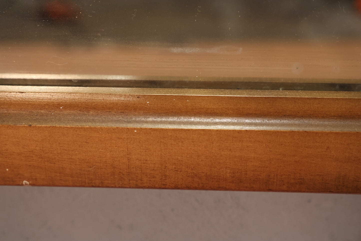 Mid Century Walnut & Oak Mirror