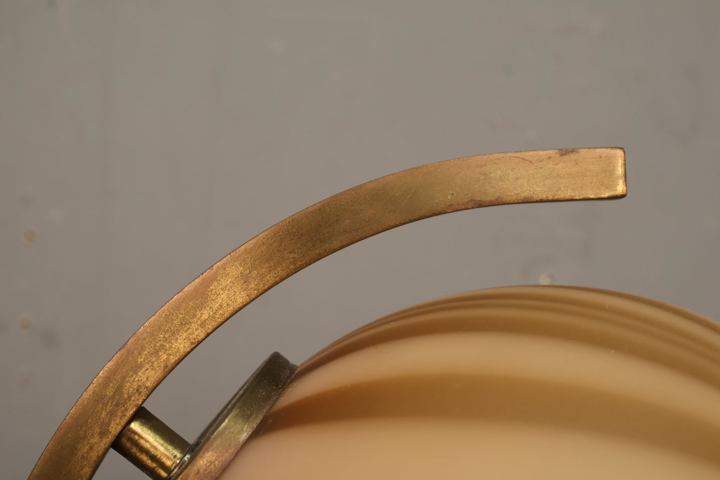 Otto Guggenheim Brass & Swirl Glass Table Lamp