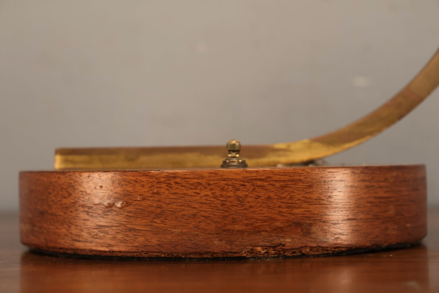 Otto Guggenheim Brass & Swirl Glass Table Lamp