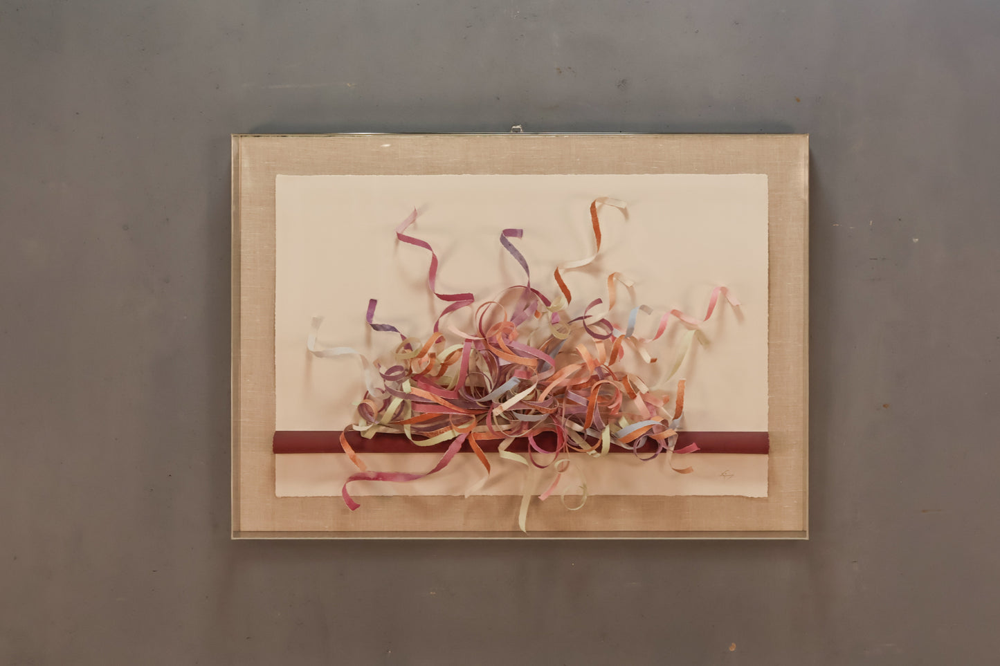 Large "Curious Curls" Shadowbox Art - ONLINE ONLY