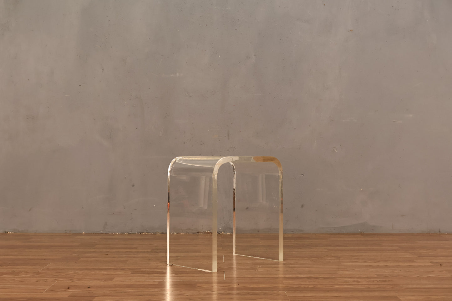 Small Lucite Waterfall Side Table - ONLINE ONLY