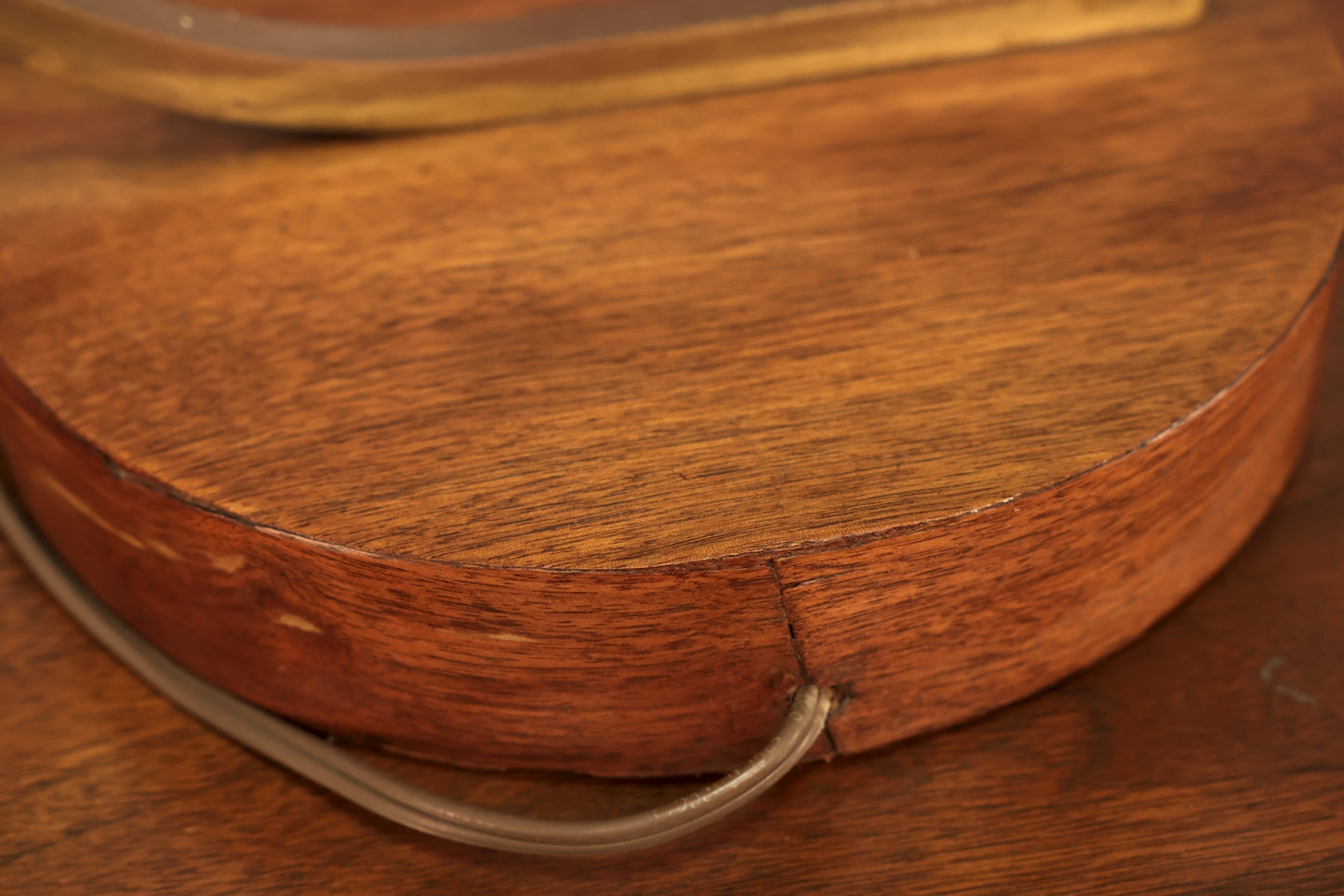 Otto Guggenheim Brass & Swirl Glass Table Lamp