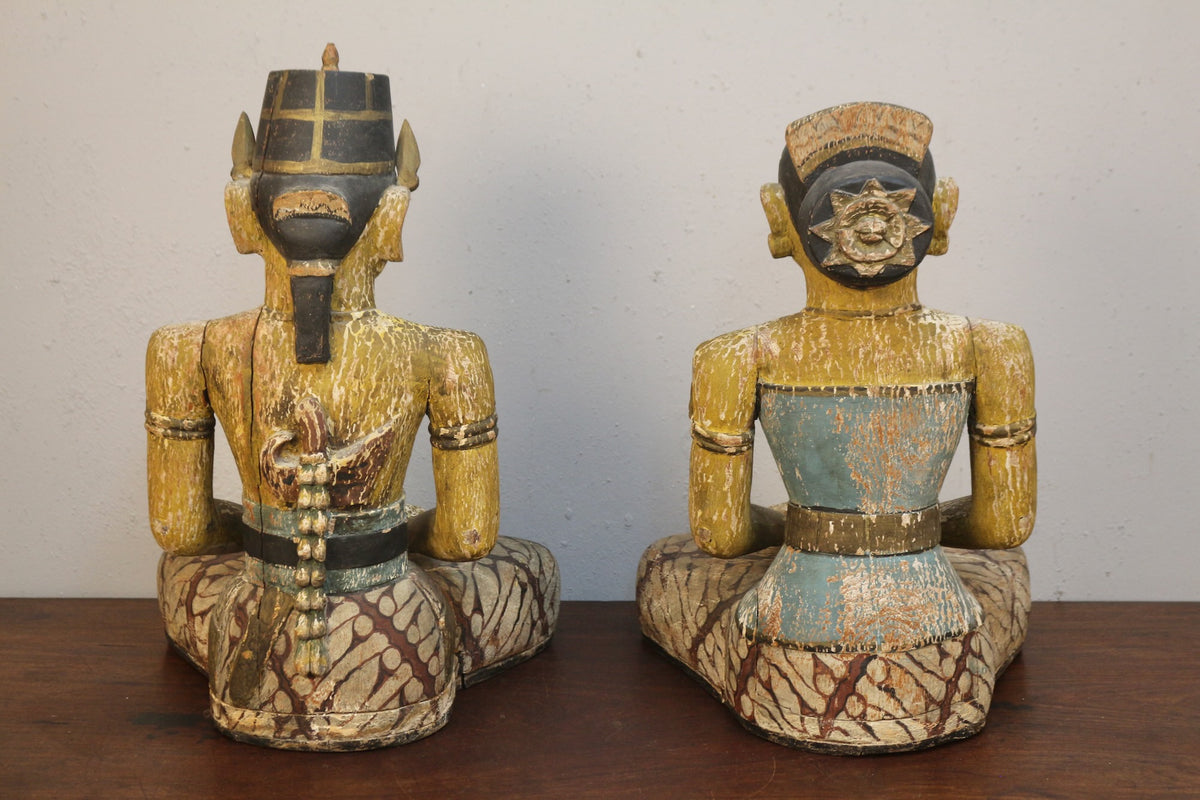 Pair of Large "Loro Blonyo" Javanese Statues