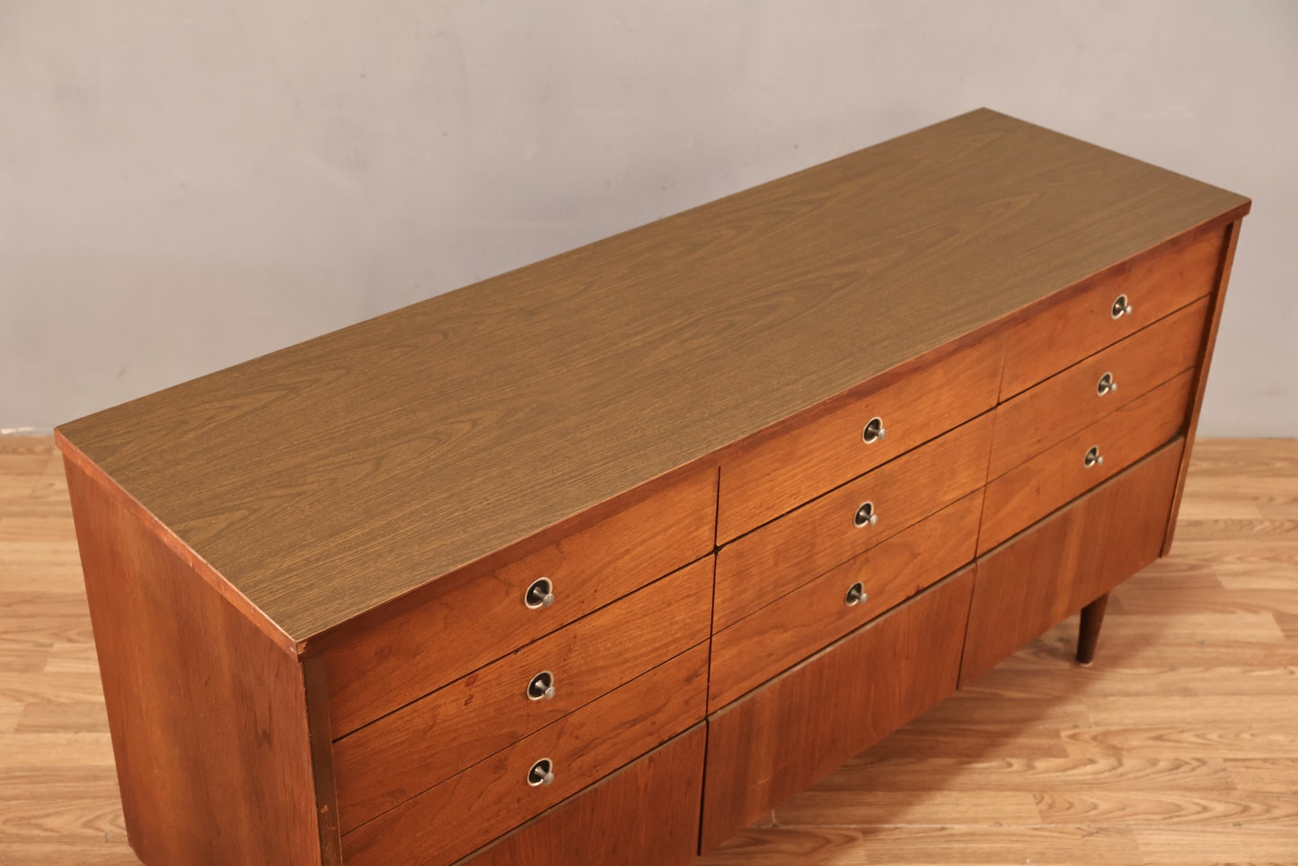 1960s Bassett "Trimline" 9-Drawer Dresser